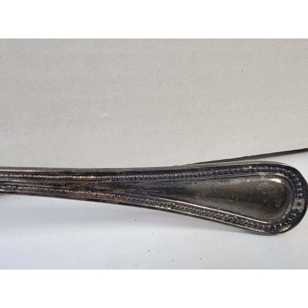 Vintage Italy Silverplated Cake Pie Server Ornate Floral Engraved 12